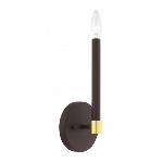 Livex
46881-07
1 Lt Bronze Wall Sconce
Bronze with Satin Brass Accents